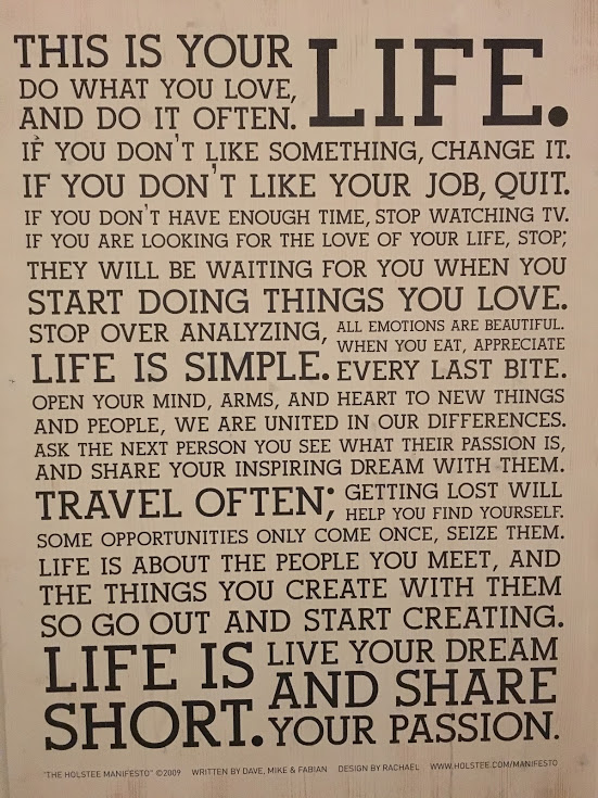 „Do what you love“ Textplakat: This is your life. Do what you love …
